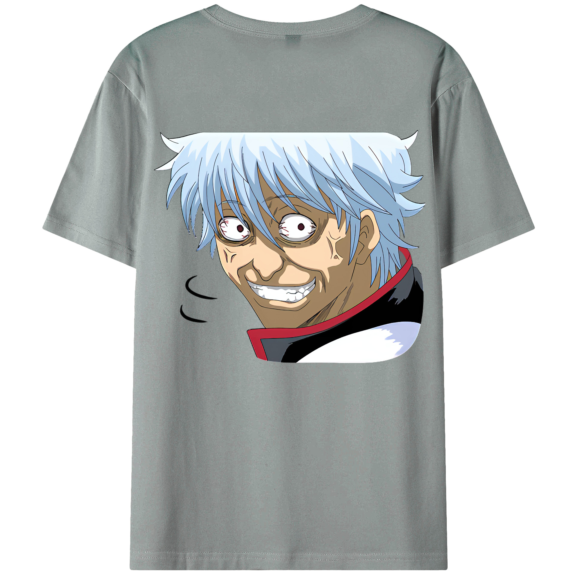 （画像用） ぎんたま 坂田銀時（さかたぎんとき） 神楽 志村新八（しむら しんぱち） GINTAMA Sakata Gintoki Kagura Shimura Shinpachi 綿100％ メンズ半袖Tシャツ（バックプリント） 通気性
